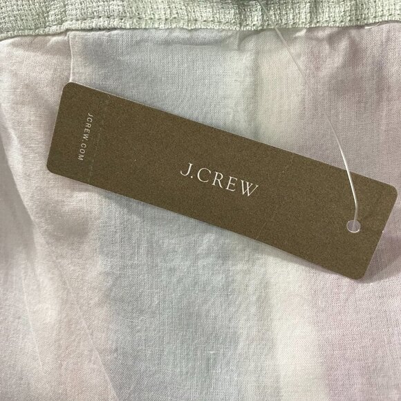 J. Crew Button Up Midi Dress In Mixed Stripe Size 10 Linen Tie Waist NWT DR-1176 - Picture 8 of 12